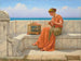sång utan ord - John William Godward — vy av konstverket
