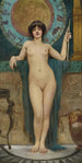 Studie av Campaspe - John William Godward — vy av konstverket