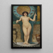 Studie av Campaspe - John William Godward — inramlat konstverk på väggen