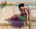 Rêves d'été oisifs - John William Godward — vy av konstverket