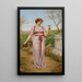 Le Petit Bouquet - John William Godward — inramlat konstverk på väggen