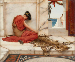 La Dispute - John William Godward — vy av konstverket