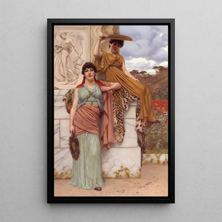 John William Godward - Waiting For The Procession.webp