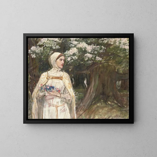 Matilda - John William Waterhouse — inramlat konstverk på väggen