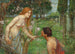 Studie för Phyllis och Démophon - John William Waterhouse — vy av konstverket