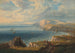 Promenörer på klipporna ovanför Freshwater Bay sett från öster - John Wilson Carmichael — vy av konstverket