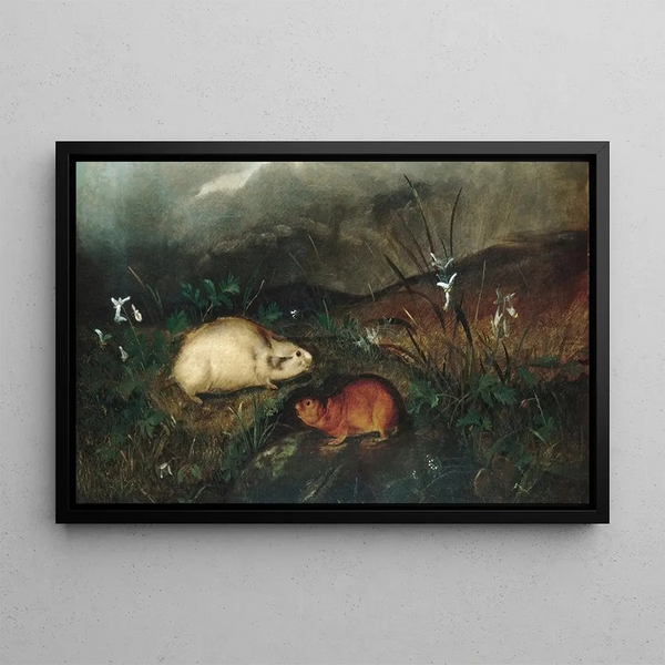 Lemming de la baie d'Hudson - John Woodhouse Audubon — inramlat konstverk på väggen