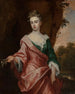 porträtt av Lucy Sherard, dotter till earl of Harborough och hustru till hertig av Rutland - John Zachary Kneller — vy av konstverket