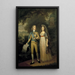 Gustave IV Adolf 1778-1837 kung av Sverige och Fredrika Dorothea Wilhelmina 1781-1826 prinsessa av Baden, drottning av Sverige - Jonas Forsslund — inramlat konstverk på väggen