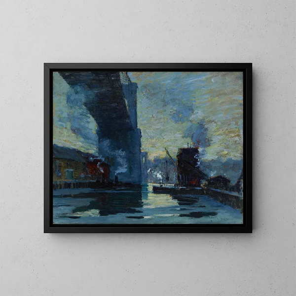 Le Pont - Jonas Lie — inramlat konstverk på väggen