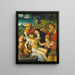 Lamentation du Christ - Joos van Cleve — inramlat konstverk på väggen
