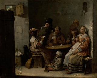 Les Joueurs de cartes - Joos van Craesbeeck — vy av konstverket