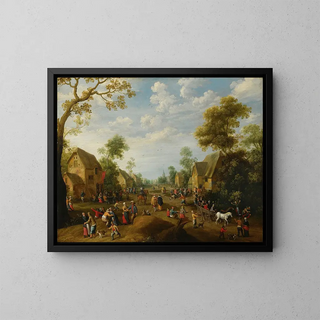 Joost Cornelisz Droochsloot - A Village Kermesse With Numerous Peasants Feasting.webp