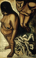 indianerskor från serien Los teules - José Clemente Orozco — vy av konstverket
