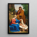 La Sainte Famille - Josef Arnold l'Ancien — inramlat konstverk på väggen