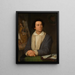 Portrait av konstnären Philipp Veit - Josef Binder — inramlat konstverk på väggen