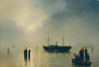 Josef Carl Berthold Pttner - Nachtfahrt in der Lagune.webp