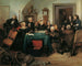 L'ouverture du testament - Josef Danhauser — vy av konstverket