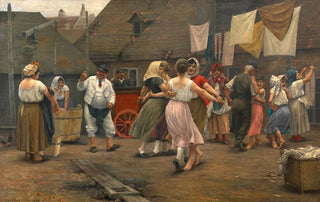 Josef Engelhart - Ein Ball auf der Hngstatt.webp