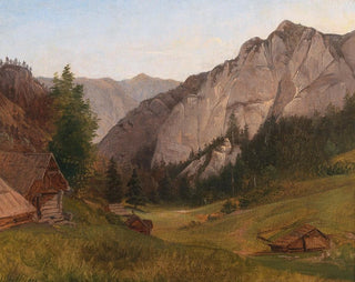 Scen från Salzkammergut - Josef Feid — vy av konstverket