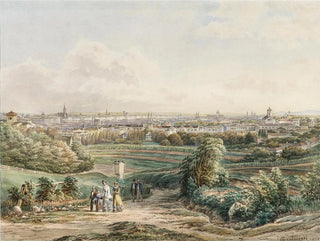 Vue de Vienne depuis Döbling - Josef Gerstmeyer — vy av konstverket