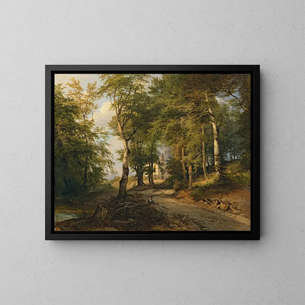 Chapelle dans les bois - Josef Höger — inramlat konstverk på väggen