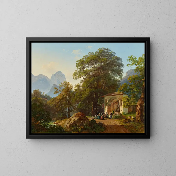 Chapelle forestière - Josef Höger — inramlat konstverk på väggen