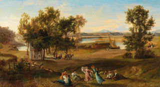 Josef Hoffmann - An idyllic southern landscape.webp