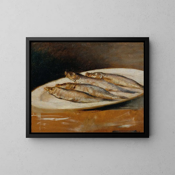 Sardines - Josef Navrátil — inramlat konstverk på väggen