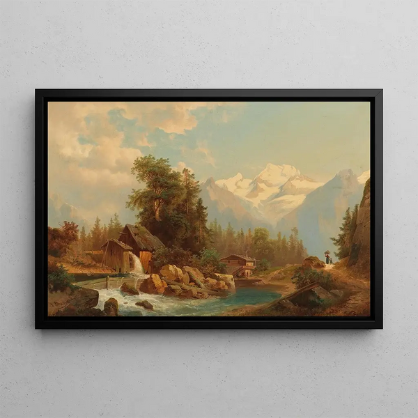 Josef Thoma - Mhle am Gebirgsbach.webp