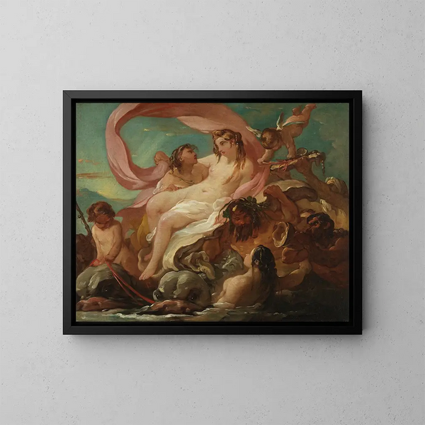 Venus som stiger ur havet - Joseph Marie Vien — inramlat konstverk på väggen