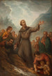 Saint Léonard som sprutar en källa - Joseph Nicolas Jouy — vy av konstverket