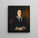 Portrait of a Woman Elizabeth Collins - Joseph Backler — inramlat konstverk på väggen