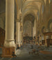 interiören i Saint-Paul-kyrkan i Antwerpen - Joseph Chrétien Nicoli — vy av konstverket