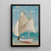 En fiskebåt - Joseph Edward Southall — inramlat konstverk på väggen
