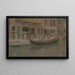 En kanal i Venedig - Joseph Edward Southall — inramlat konstverk på väggen