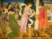 La Beauté recevant la rose blanche de son père - Joseph Edward Southall — vy av konstverket