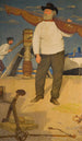 Fiskare med segel - Joseph Edward Southall — vy av konstverket