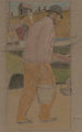 Fiskare med en hink i Southwold - Joseph Edward Southall — vy av konstverket