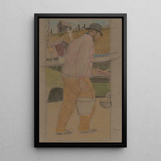 Joseph Edward Southall - Fisherman with a bucket Southwold.webp