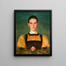 Portrait of Anne Elizabeth Baker 1859-1947 - Joseph Edward Southall — inramlat konstverk på väggen