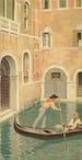 Rio Della Guerra Venise - Joseph Edward Southall — vy av konstverket