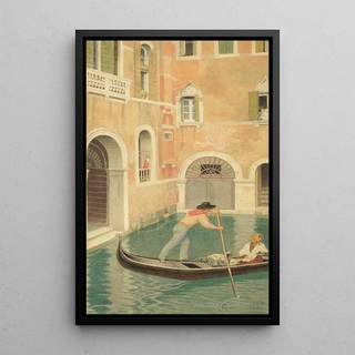 Joseph Edward Southall - Rio Della Guerra Venice.webp