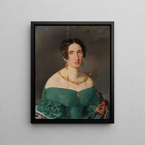 Joseph Hasslwander - Frau in grnem Kleid.webp