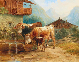 Khe à la fontaine - Joseph Heicke — vy av konstverket