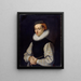 Portrait de Veronika Fugger - Joseph Heintz l'Ancien — inramlat konstverk på väggen