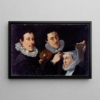 Joseph Heintz The Elder - Selfportrait with brother and sister.webp