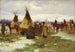 Cortège funèbre d'un chef corbeau - Joseph Henry Sharp — vy av konstverket