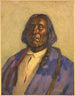 Chef Red Cloud, Sioux - Joseph Henry Sharp — vy av konstverket