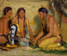 tillverkning av örtbaserad medicin, Blackfoot-ceremoni - Joseph Henry Sharp — vy av konstverket